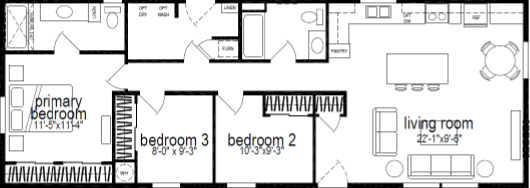 Ridgewood j705 floor plan home features