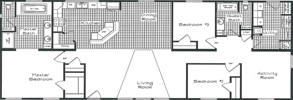 Pinehurst 2506 v1 floor plan home features