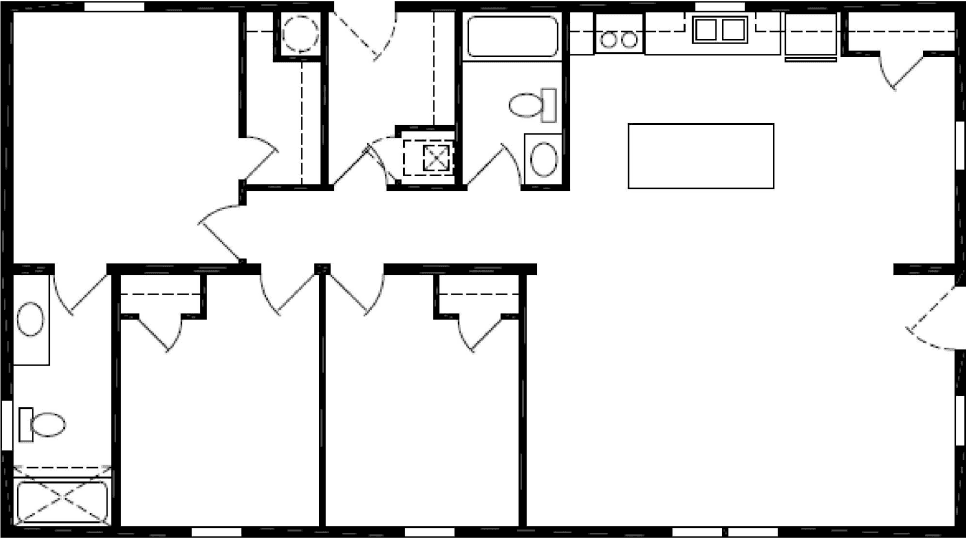 Millcreek 4448-6 hero and floor plan home features