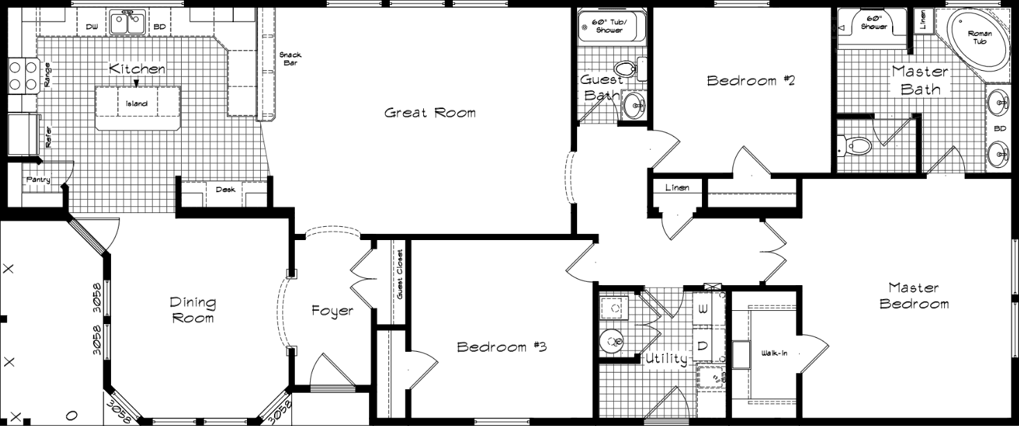 Cedar canyon 2044 floor plan home features