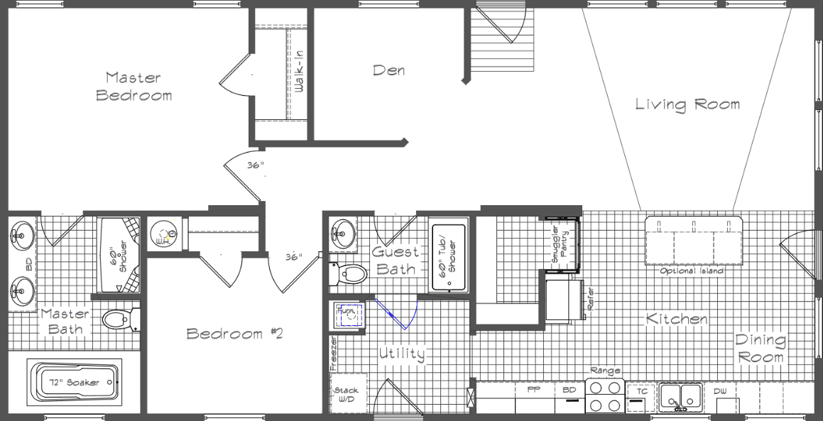 Pinehurst 2514 floor plan home features